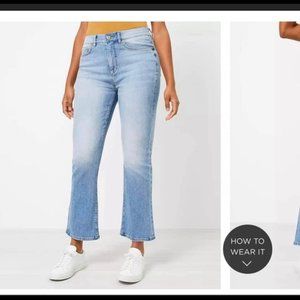 SOLD!!! Loft Curvy High Waist Kick Crop Jean Size 26